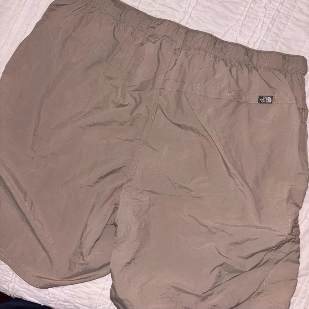 The North Face XL Tan Swim Trunks Outdoor Shorts mesh liner river ocean canoe